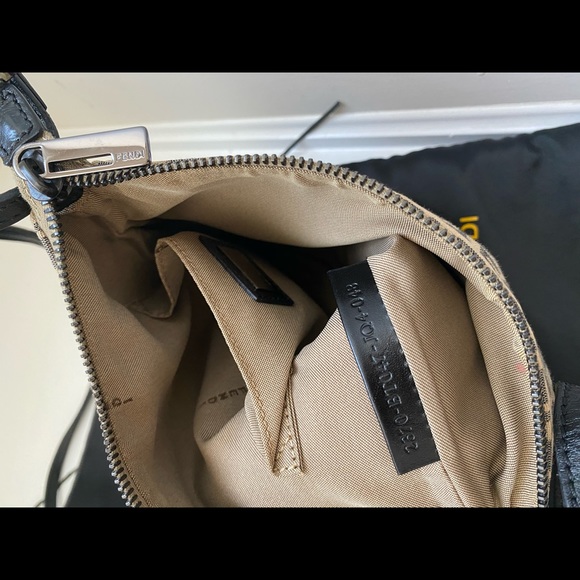 SOLD Fendi Brown Zucchino Canvas Mini Crossbody - Picture 10 of 13